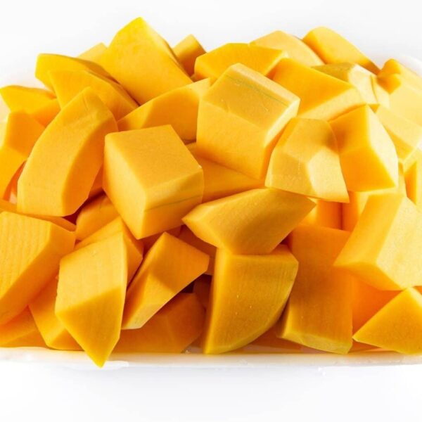 Cut up butternut squash
