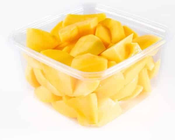 Cut up mango