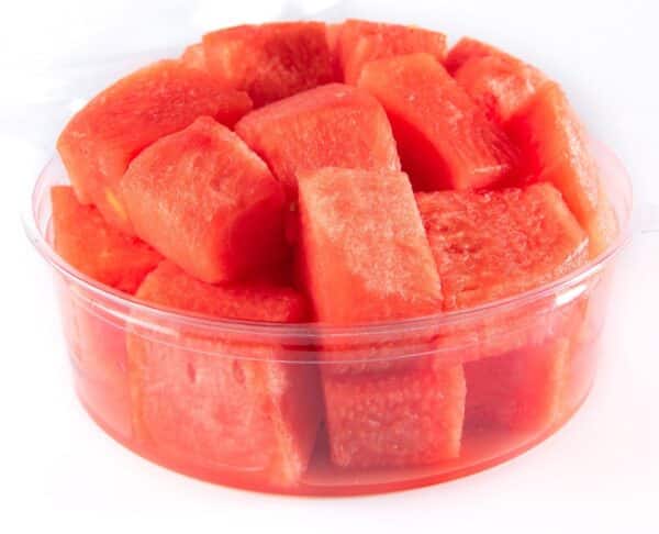 Cut up watermelon