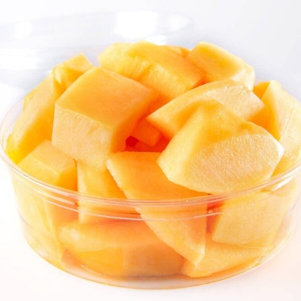 Sliced cantaloupe