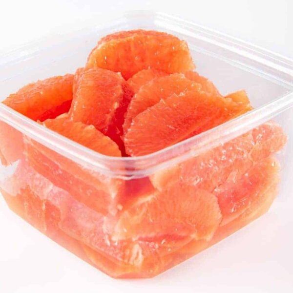 Sliced grapefruit