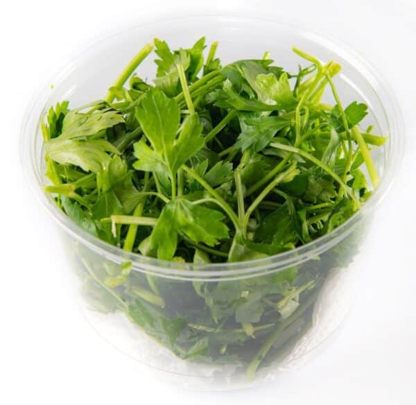 Washed parsley