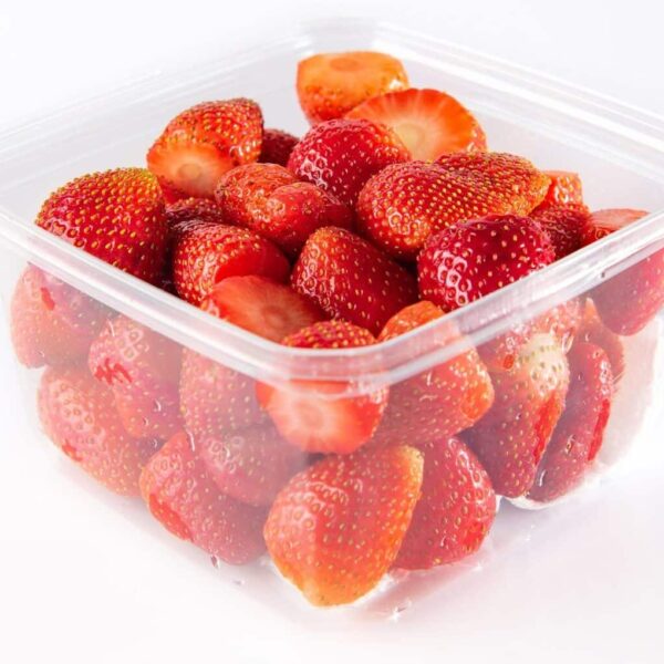 Washed strawberries