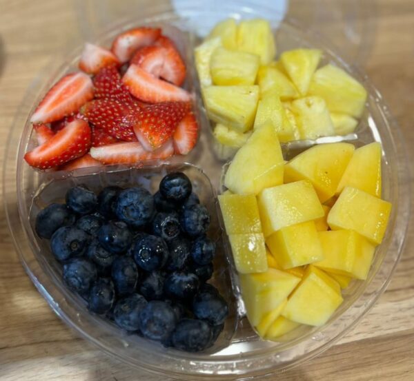 Mixed fruit in container