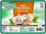 Frozen crashed garlic