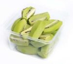 Sliced green kiwi